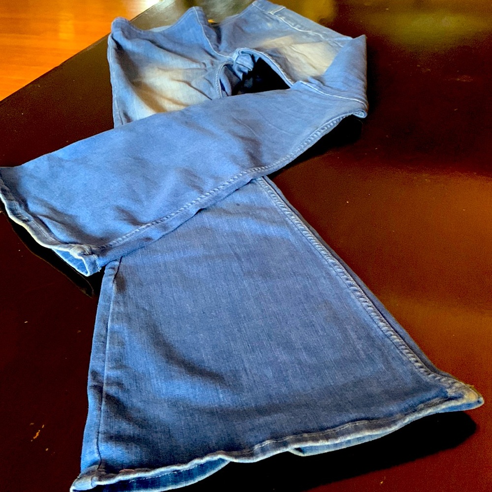 Free People Blue Flare Jeans